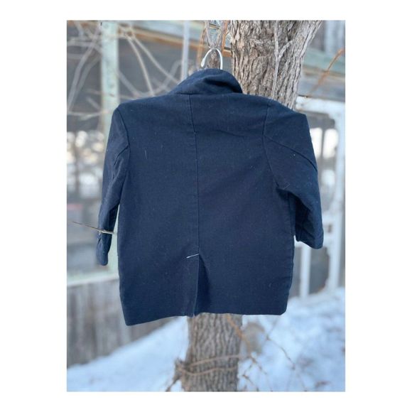 Baby Gap Navy Blue Linen Blend Blazer Sport Coat Sz 18/24M - Picture 8 of 13